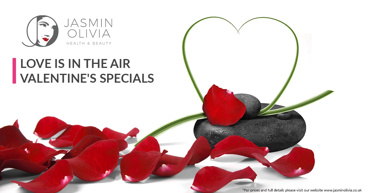 Valentines Day Special Promotions with Roses and massage hot stone